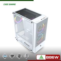 Case VSP B86 Full ATX (Black - White - Pink )