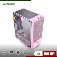 Case VSP B86 Full ATX (Black - White - Pink )