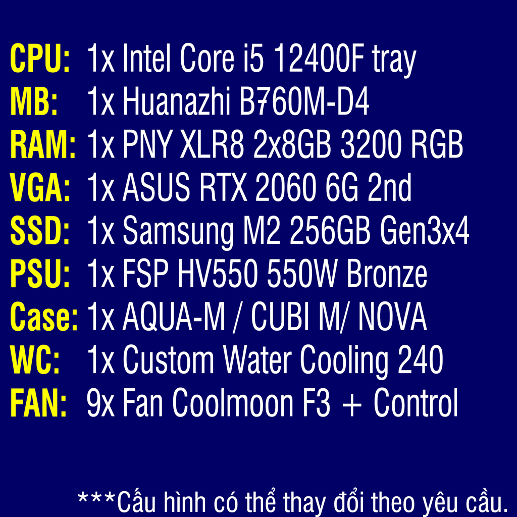 PC tản nước Custom TEKPC W2