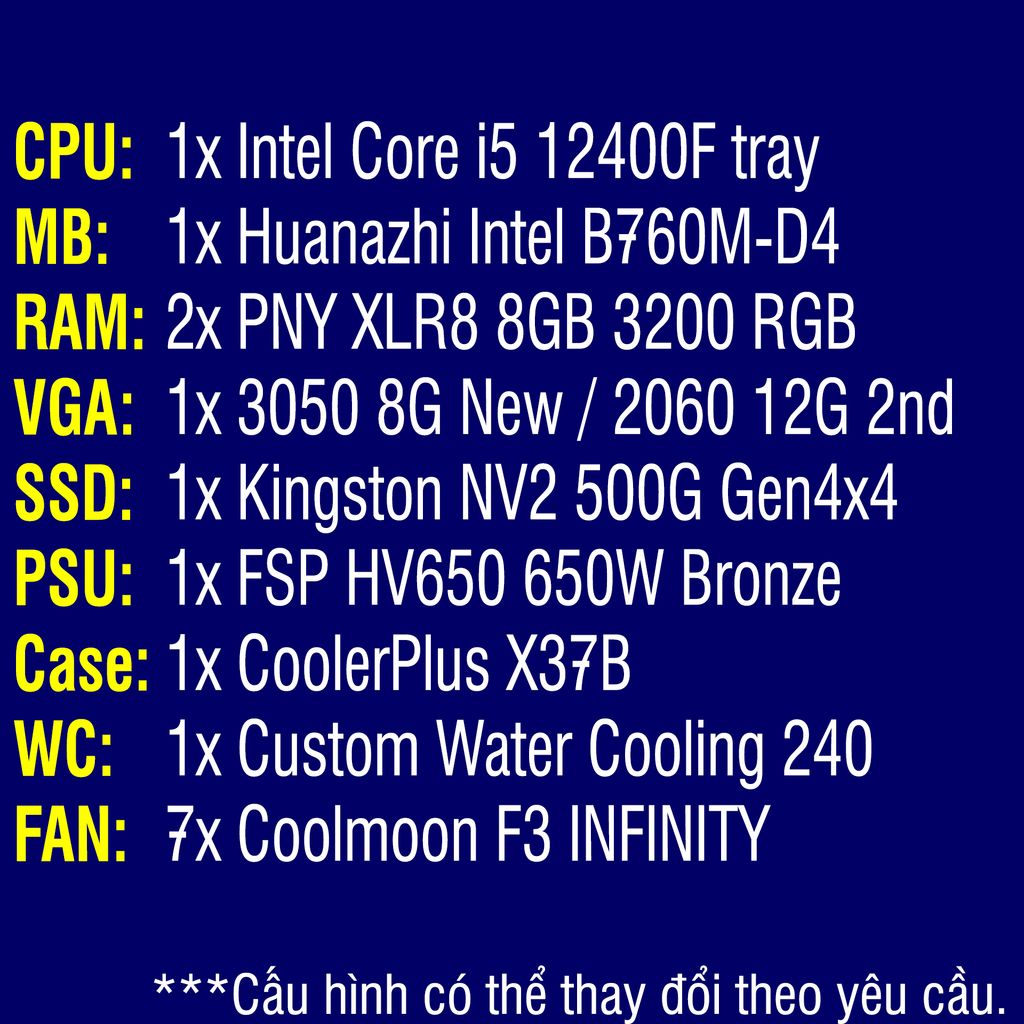 PC tản nước Custom TEKPC W3