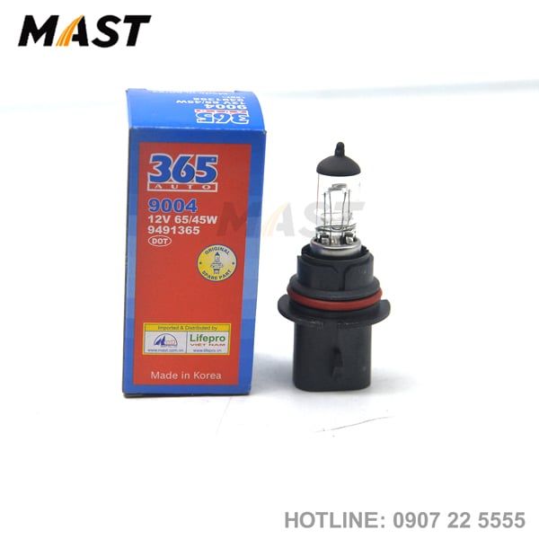 Bóng đèn 9004 (HB1) thường (12V 65/45W -) dùng nhiều loại xe