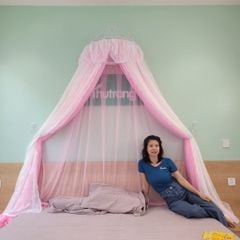 Màn công chúa- 2 lớp- Diềm sò