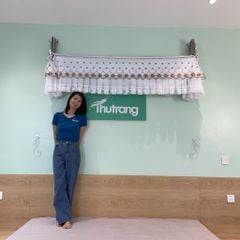 Màn khung xếp gọn- Trắng Nâu