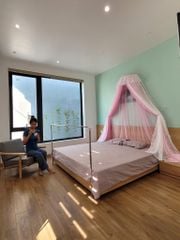 Màn công chúa- 2 lớp- Trắng Hồng