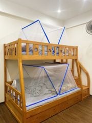 Màn xếp thông minh Thu Trang khung Inox cho giường tầng