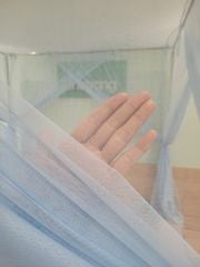 Màn khung 4 góc không khoan - 1 lớp- Xanh (Không xếp li thân)