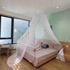 Màn tròn treo cao cấp - Khung tròn- Không diềm