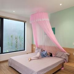 Màn treo trần - Màu hồng