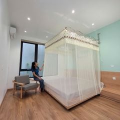 Màn khung xếp gọn- Màu Vàng