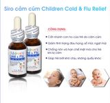 SIRO TRỊ CẢM CÚM TRẺ EM NATRABIO CHILDREN COLD & FLU RELIEF 30ML Mỹ .