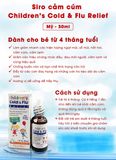 SIRO TRỊ CẢM CÚM TRẺ EM NATRABIO CHILDREN COLD & FLU RELIEF 30ML Mỹ .