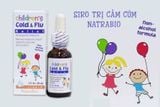 SIRO TRỊ CẢM CÚM TRẺ EM NATRABIO CHILDREN COLD & FLU RELIEF 30ML Mỹ .