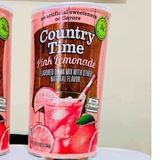 Bột Chanh Đào Country Time Drink Mix Pink  hộp 2.33kg hàng mỹ .