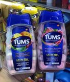 viên nhai Kẹo ngậm Tums Extra Strength 750mg hỗ trợ các vấn đề về bao tử hộp 100 viên của Mỹ. (Das 2024 )