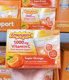 Bột sủi C tăng đề kháng Emergen-C Vitamin C 1000mg Super Orange 30 gói của Mỹ