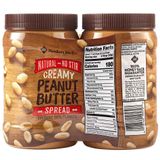 BƠ ĐẬU PHỘNG MEMBER'S MARK NATURAL NO STIR CREAMY PEANUT BUTTER SPREAD hộp 1.13KG Mỹ . ( Bơ nhuyễn  mịn )