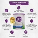 SỮA TƯƠI  DẠNG BỘT NGUYÊN KEM A2 ÚC HỘP 850G ( mẩu mới )