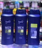 Dầu gội Suave Men 3 in 1 tắm gội xã 828ml mỹ .