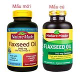 Dầu hạt lanh Omega 3-6-9 Nature Made Flaxseed oil 1400 mg 300 viên Mỹ .( mẩu mới).