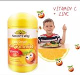 Kẹo dẻo Nature’s Way Vita Gummies Vitamin C + Zinc 60 viên Úc