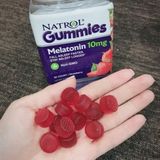 Kẹo dẻo hương dâu giúp ngủ ngon Gummies Melatonin 5mg 60 viên mỹ .