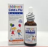 SIRO TRỊ CẢM CÚM TRẺ EM NATRABIO CHILDREN COLD & FLU RELIEF 30ML Mỹ .