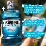 NƯỚC SÚC MIỆNG LISTERINE ULTRACLEAN COOL MINT 1,5L CỦA MỸ