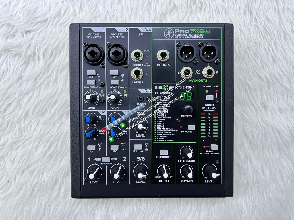 Mixer Mackie ProFX6v3 Chính hãng