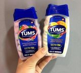 viên nhai Kẹo ngậm Tums Extra Strength 750mg hỗ trợ các vấn đề về bao tử hộp 100 viên của Mỹ. (Das 2024 )