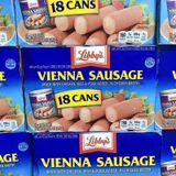 Xúc xích đóng hộp Libby’s Vienna Sausage thùng 18 hộp chuẩn của Mỹ .