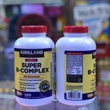 Vitamin B Tổng Hợp Super B-Complex Kirkland 500 Viên mỹ  tăng đề kháng