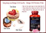 Viên uống bổ sung Triple Omega 3 6 9 Puritan’s Pride hộp 120 viên của Mỹ