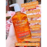 Sữa Rửa Mặt Trị Mụn Neutrogena Oil-Free Acne Wash 269ml  mỹ. (dành cho nam và nử).