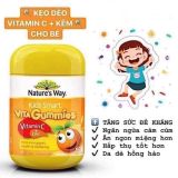 Kẹo dẻo Nature’s Way Vita Gummies Vitamin C + Zinc 60 viên Úc