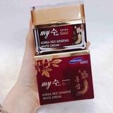 Kem dưỡng nhân sâm MY JIN GOLD KOREA RED GINSENG WHITE CREAM hộp 50ml Hàn Quốc .