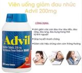 GIẢM ĐAU HẠ SỐT ADVIL IBUPROFEN TABLETS 200MG - 300 VIÊN của Mỹ.