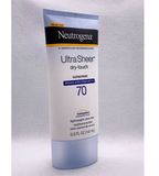 Kem Chống Nắng Toàn thân Lâu trôi Neutrogena Ultra Sheer Dry-Touch Sunscreen Broad Spectrum SPF 45 mỹ