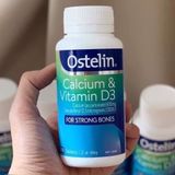 canxi cho bà bầu Ostelin vitamin D & calcium, hộp 130 viên của Úc - Ngăn ngừa dị tật xương cho bé từ trong bụng mẹ.