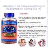 Omega3 Viên Uống Dầu Cá Hồi Pure Alaska Omega 3 Wild Salmon Oil 1000mg 210 Viên Của Mỹ