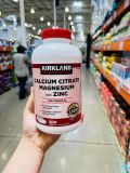 Viên Uống canxi Kirkland Signature Calcium Citrate Magnesium and Zinc 500mg  hộp 500 viên của Mỹ