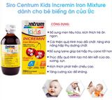 Centrumkid hỗ trợ tiêu hoá giúp bé ngon miệng 200ml của Úc .( mẩu mới)