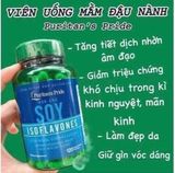 Viên uống mầm đậu nành bổ sung nội tiết tố nữ Puritan's Pride Soy Isoflavones 120 viên mỹ