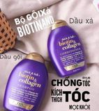 Bộ Dầu Gội & Xả Biotin Collagen mỹ 385ml (Chống Rụng , Kích Thích Mọc Tóc)