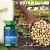 Viên uống mầm đậu nành bổ sung nội tiết tố nữ Puritan's Pride Soy Isoflavones 120 viên mỹ