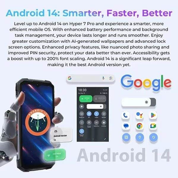 [GIẢM GIÁ ĐÓN XUÂN] HOTWAV Hyper 7 Pro 5G | 36GB (16+20)GB 256GB, 200MP,  6.6'' FHD+, 120Hz, 10800mAh, NFC, 33W, Android 14 
