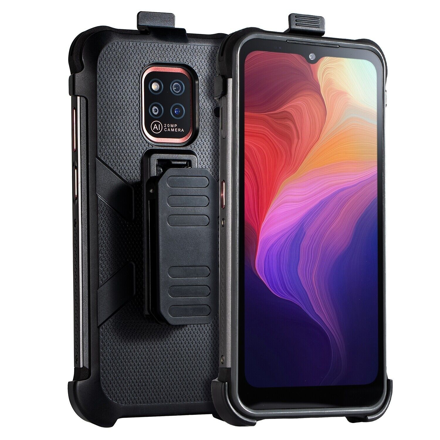  Ulefone Armor 14 / Armor 14 Pro Ốp lưng chính hãng với Kẹp thắt lưng và Móc khóa 