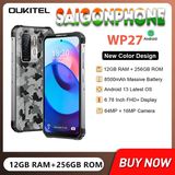  Oukitel WP27 | Điện Thoại Siêu Bền 12GB Ram + Pin 8500mAh + 64MP AI Cam Chính/ 20MP IR 