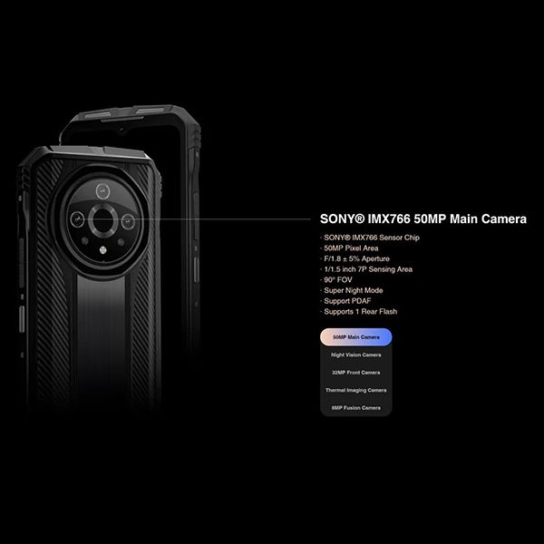  DOOGEE V31 GT | InfiRay Thermal Imaging | Ram 20GB - 256GB Rom - 50MP Camera - 10800mAh 66W 