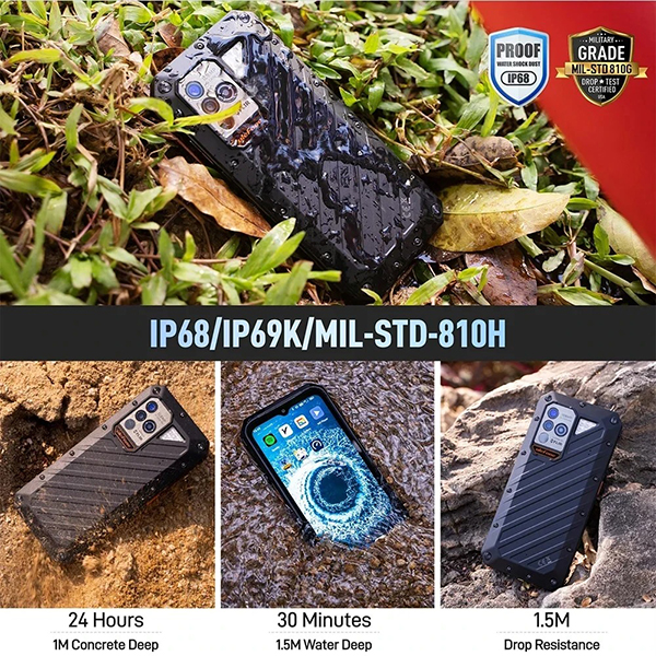 HX-IPH-15PMX | iPhone 15 Pro Max Case | Protection Military Grade w/ KEY  Mount & Carabiner -Black
