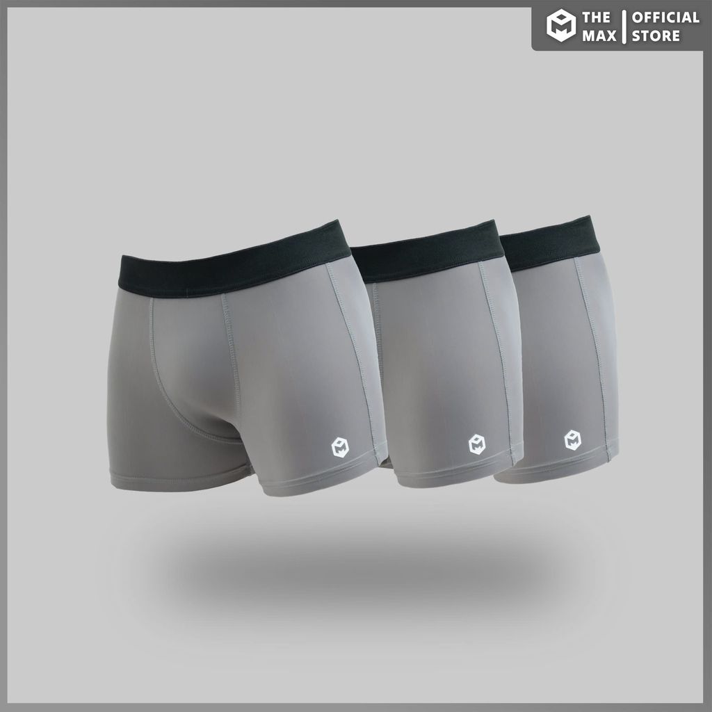 Quần boxer thể thao cạp trơn The Max G08182